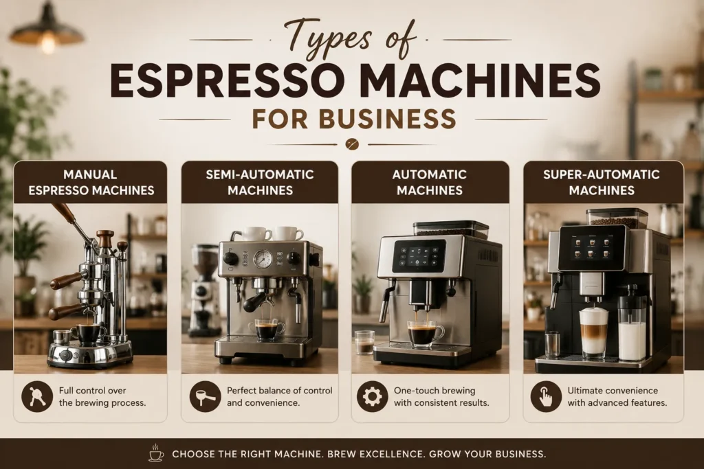Types of Espresso Machines for Business